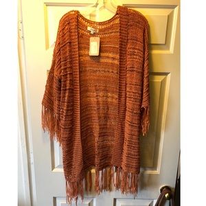 Burnt orange Cardigan NWT